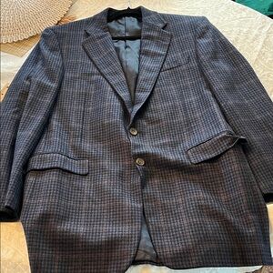 Rothman’s Union Square NYC 42L 100% Cashmere Plaid Two-Button Men’s Sport Coat